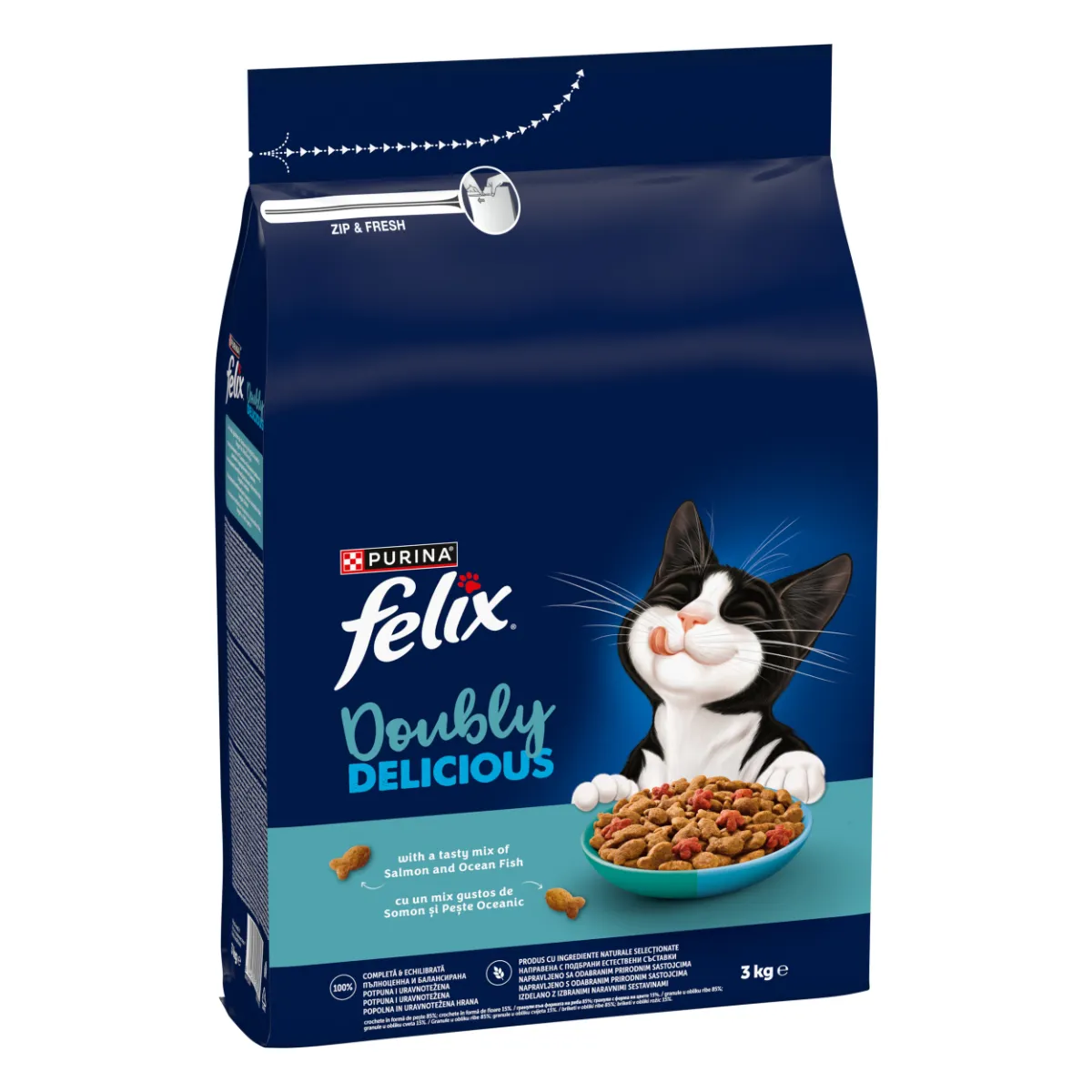 Pisici - Hrana uscata pentru pisici Felix Douby Delicious cu peste 3 kg