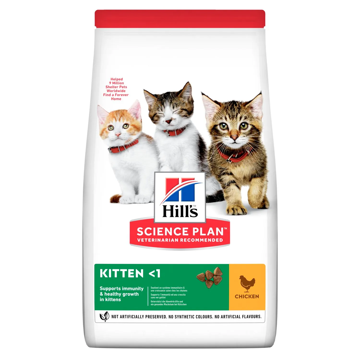 Pisica Junior - Hrana uscata pentru pisici Hill's SP Kitten cu pui 1,5 kg