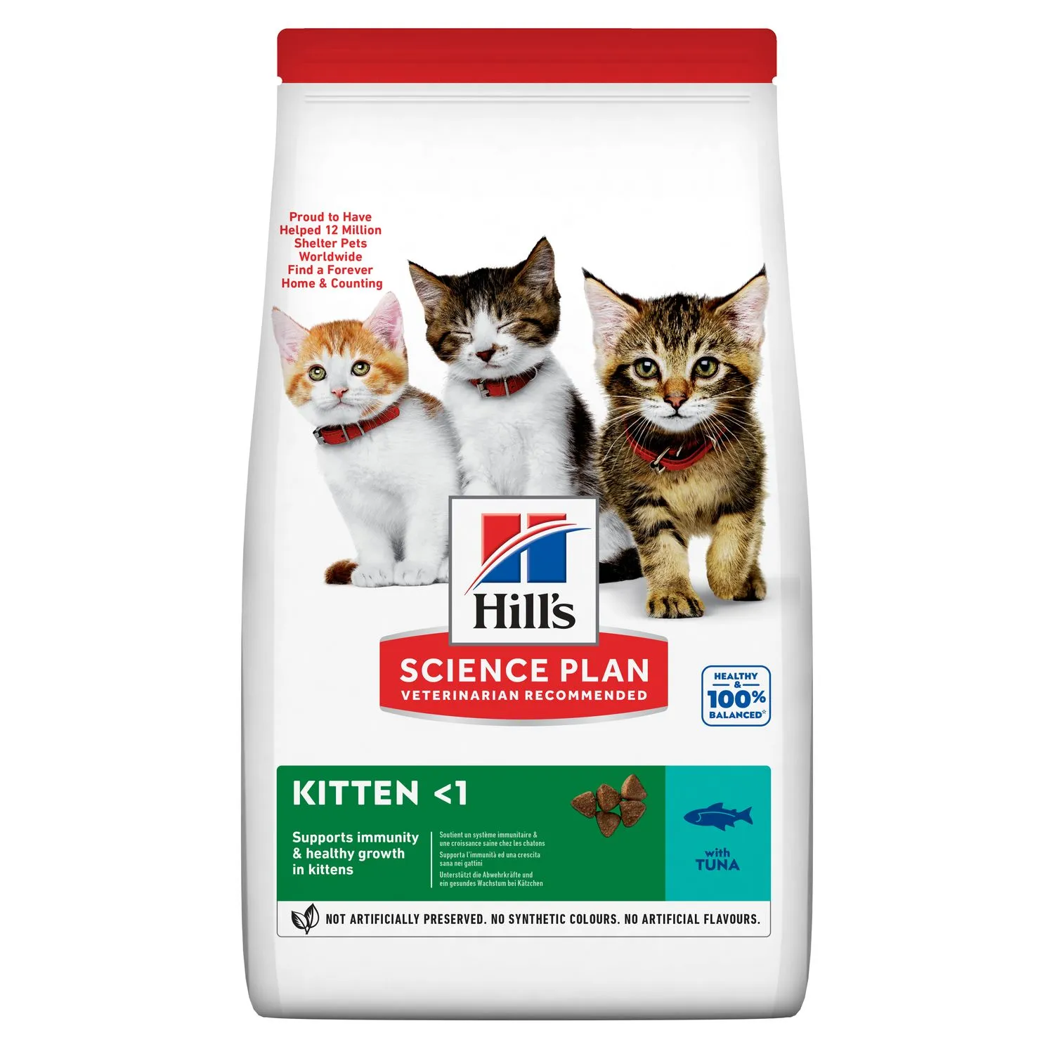Pisica Junior - Hrana uscata pentru pisici Hill's SP Kitten cu ton 1,5 kg