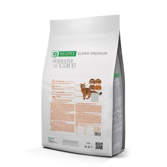 Hrana uscata pentru pisici NP Superior Care Blana Rosie cu hering 1,5 kg [1]