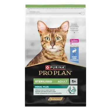 Pisica Adult - Hrana uscata pentru pisici Pro Plan Adult 1+ Sterilised Renal Plus cu iepure 10 kg