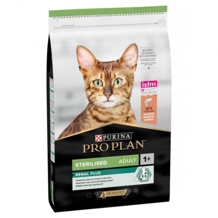 Pisica Sterilizata - Hrana uscata pentru pisici sterilizate Pro Plan Optirenal cu somon 1,5 kg