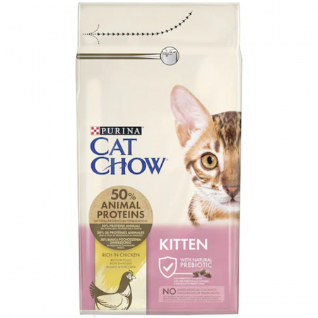 Hrana uscata pentru pisici Purina Cat Chow Junior cu pui 1,5 kg [1]