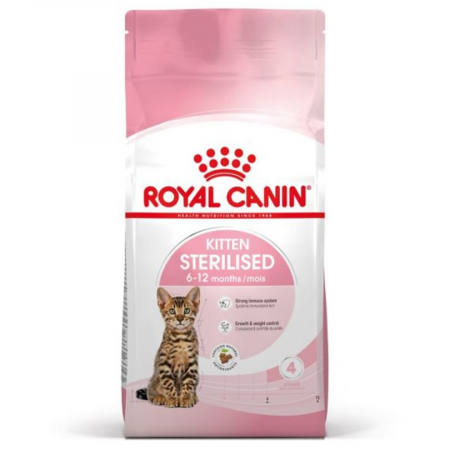 Pisica Junior - Hrana uscata pentru pisici Royal Canin Kitten Sterilised 400 gr