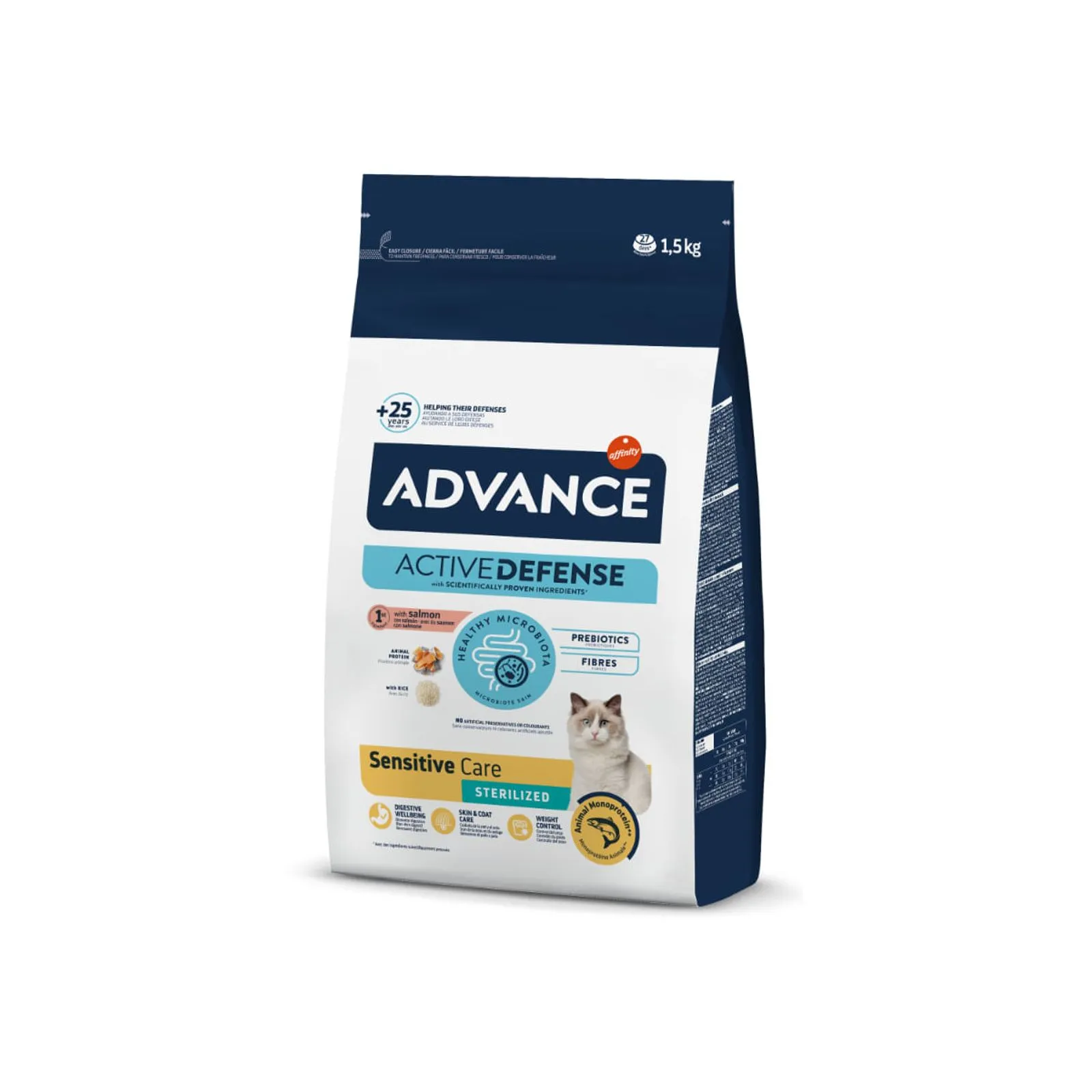 Oferte - Hrana uscata pentru pisici Advance Sensitive Sterilised cu somon 3 kg