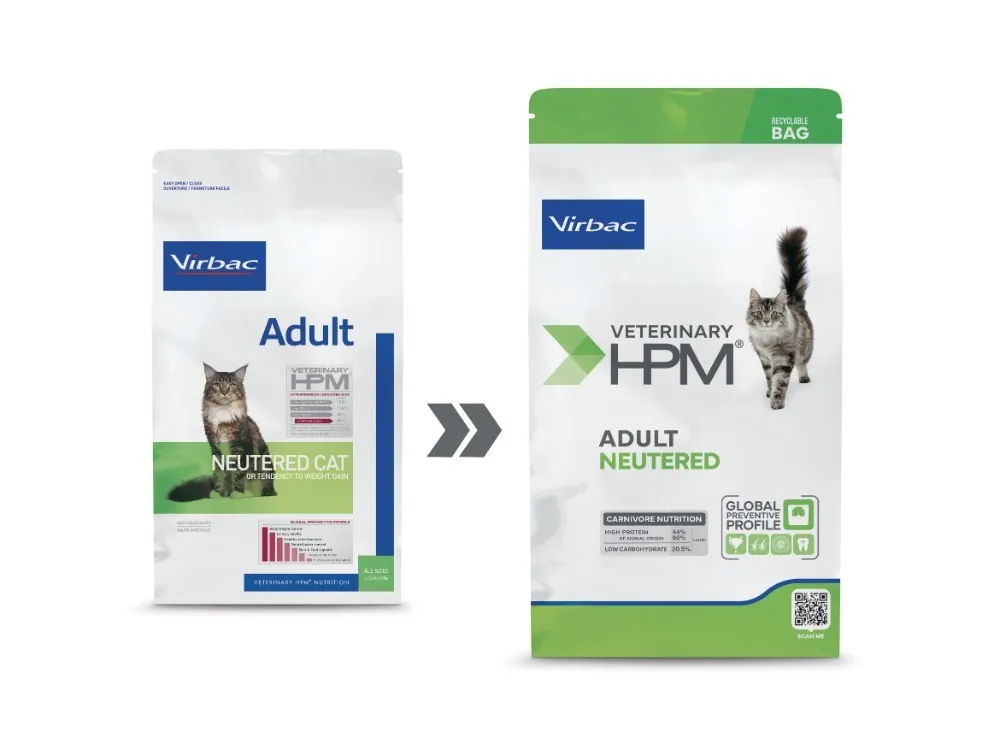 Hrana uscata pentru pisici Virbac HPM Adult Neutered 1,5 kg [1]