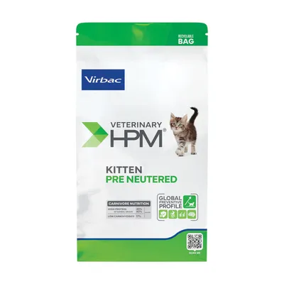 Pisica Junior - Hrana uscata pentru pisici Virbac HPM Baby Pre Neutered 3 kg