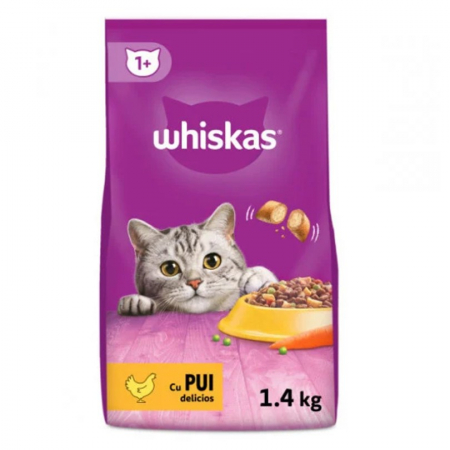 Hrana uscata pentru pisici Whiskas cu pui 1,4 kg [0]