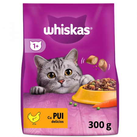 Hrana uscata pentru pisici Whiskas cu pui 300 gr [0]