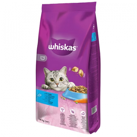 Hrana uscata pentru pisici Whiskas cu ton &  ficat 14 kg [1]