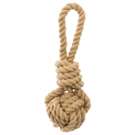 Jucarii caini - Jucarie pentru caini minge Be Nordic din sfoara 7 / 20 cm
