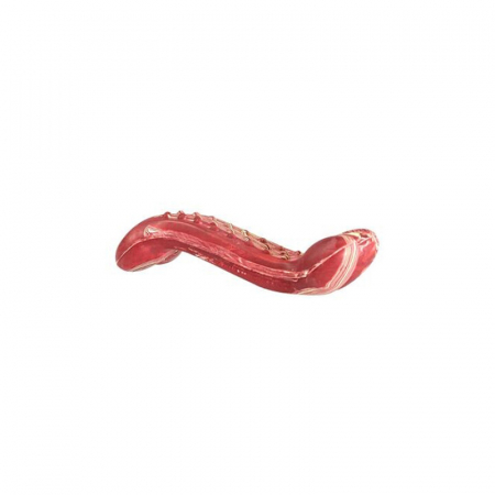 Caini - Jucarie pentru caini HipHop Dental Os Antibacterian cu aroma de bacon