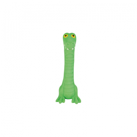 Jucarii caini - Jucarie pentru caini Crocodil din latex cu sunet 18 cm