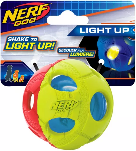 Jucarii caini - Jucarie pentru caini Nerf Minge Led S