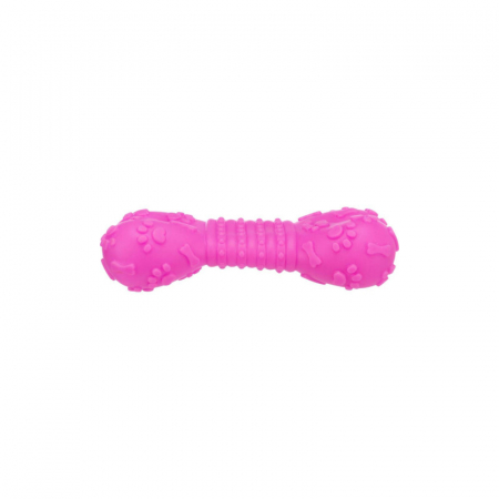 Jucarie pentru caini os roz cu sunet Trixie 15 cm [1]