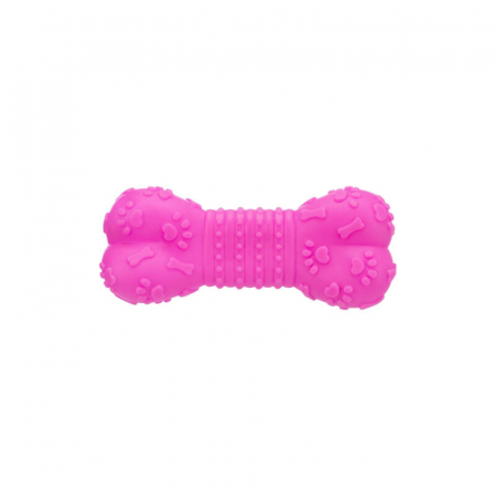Jucarie pentru caini os roz cu sunet Trixie 15 cm [0]