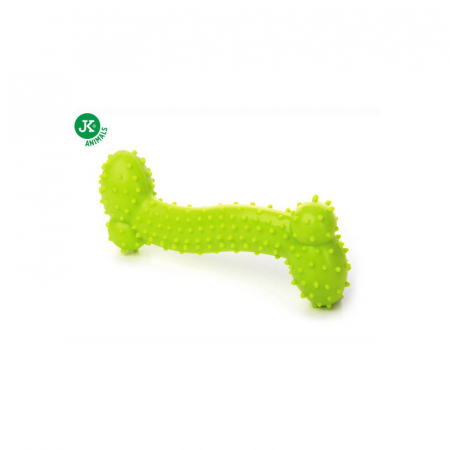 Jucarii caini - Jucarie pentru caini Os Verde cu striatii 10 cm