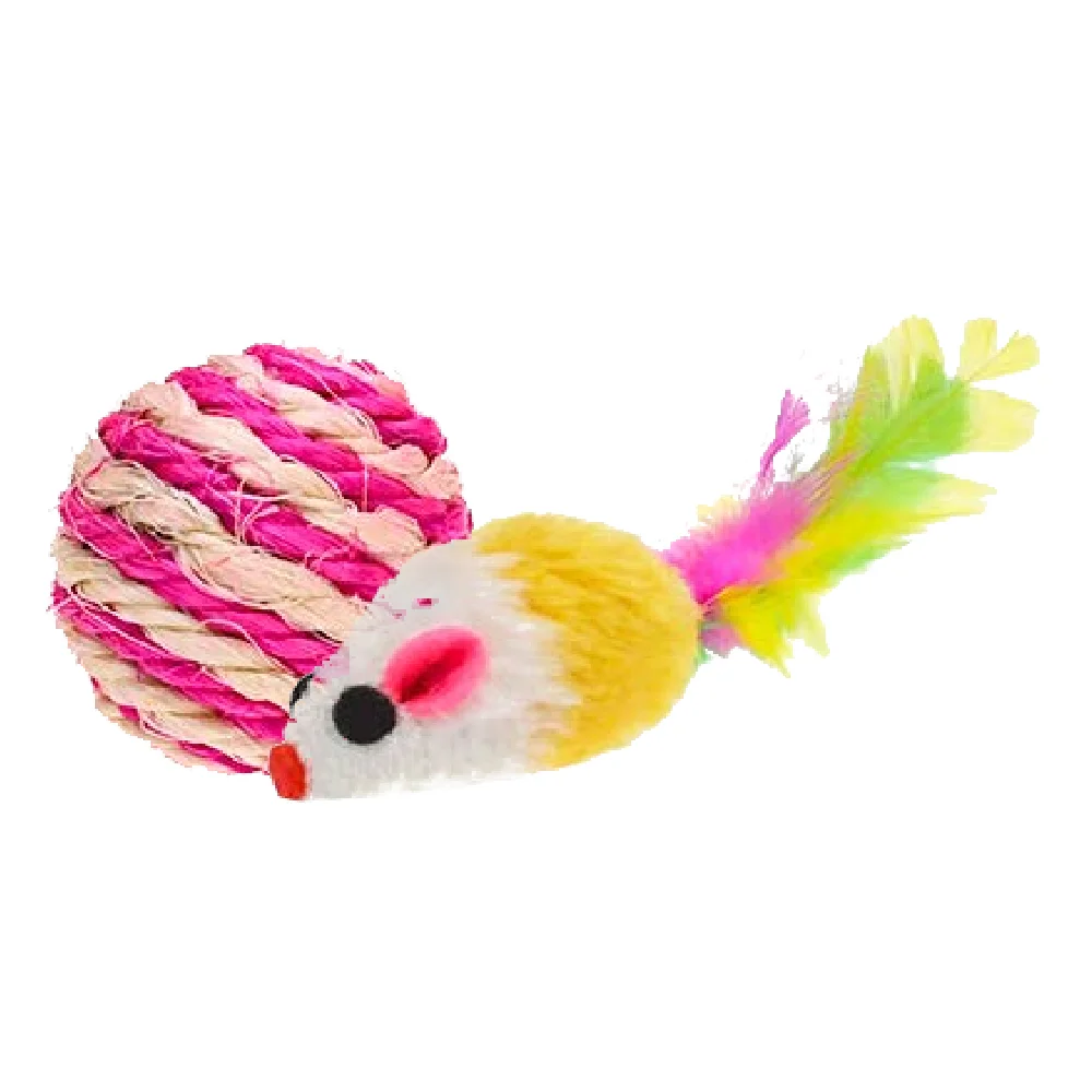 Accesorii pisici - Jucarie pentru pisici Miau Miau Minge & Soricel 2 buc