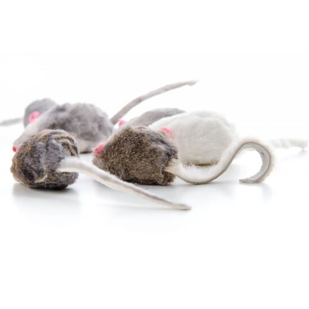 Jucarie pentru pisici Petro Soricel cu blanita 4,5 cm [3]