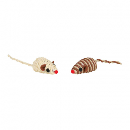 Jucarie pentru pisici soarece cu sisal 5 cm