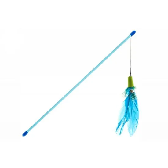 Pisici - Jucarie pentru pisici - undita cu pene Petro 40 cm