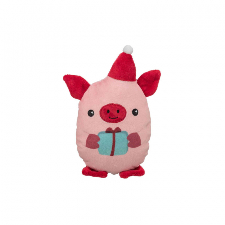 Jucarii caini - Jucarie Xmas Purcel din plush 19 cm