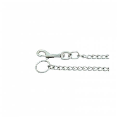 Lesa pentru caini cu lant metalic 4 mm x 110 cm [2]