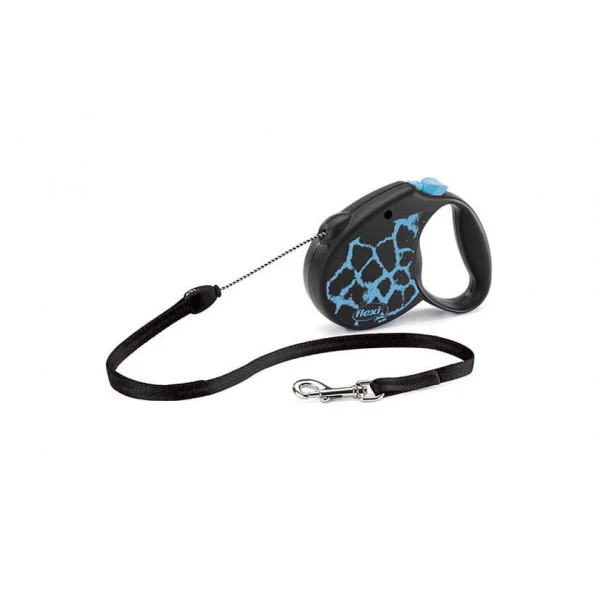 Accesorii caini - Lesa retractabila cu fir Flexi Safari 5 m / 12 kg