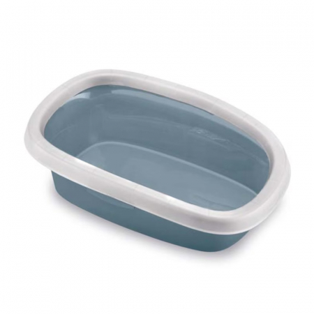 Litiere pisici - Litiera fara acoperis Stefanplast Iron Blue 39 x 58 x 17cm