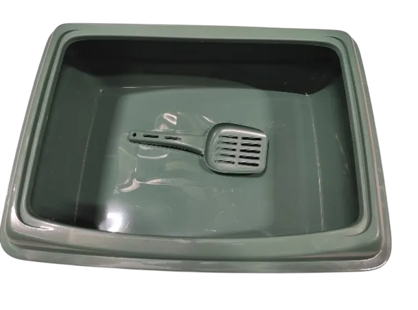 Pisici - Litiera pentru pisici Miau Miau Verde 49,5 x 37,5 x 15 cm