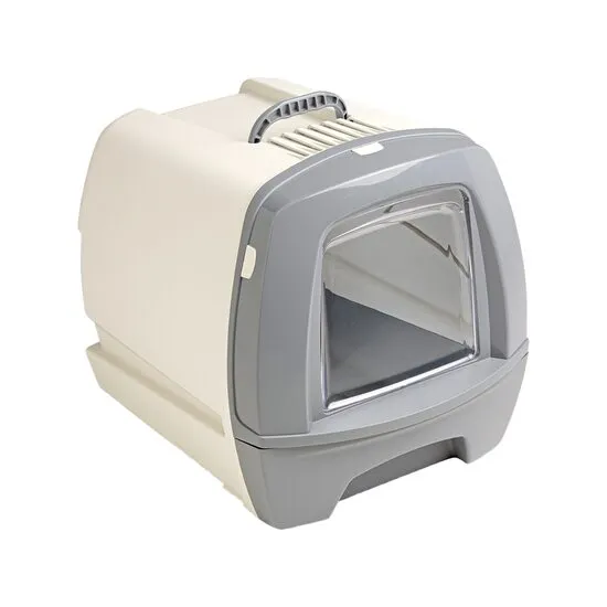 Litiere pisici - Litiera pentru pisici MPS Retro 80's Grey 50 x 40 x 42 (h) cm