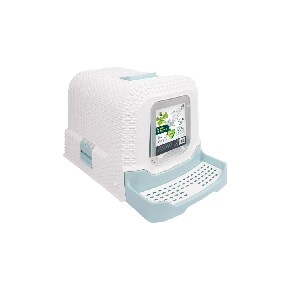 Litiera Suez Rattan M-Pets Albastra 69 x 42 x 41 cm