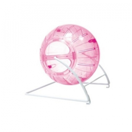 Accesorii rozatoare - Minge - carusel pentru hamsteri 11.5 cm roz