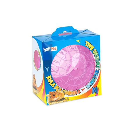 Casute si jucarii - Minge pentru hamsteri Trixie Roz 14 cm