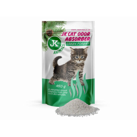 Noutati - Odorizant pentru litiera JK Absorber Green Forest 450 gr