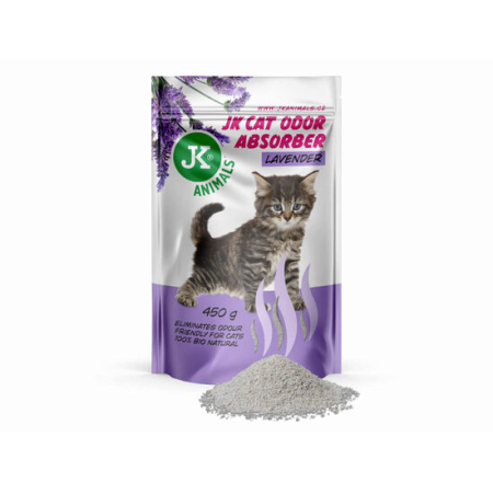 Pisici - Odorizant pentru litiera JK Absorber Lavanda 450 gr