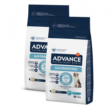 Diete Veterinare Caini - Oferta 2 saci x 12 kg Hrana dietetica pentru caini Advance Veterinary Diets Gastroenteric