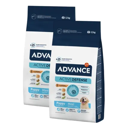 Hrana uscata caini - Oferta 2 saci x 12 kg Hrana uscata pentru caini Advance Maxi Puppy Protect