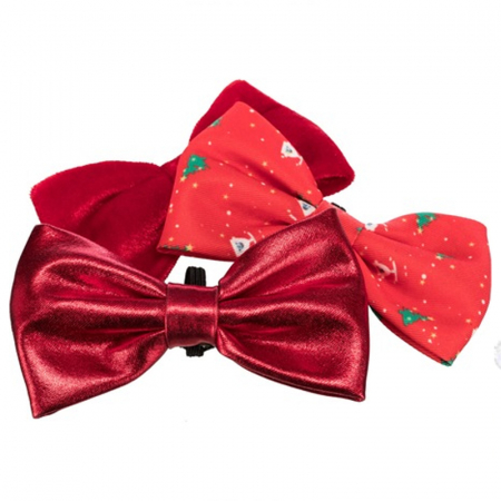 Papion pentru caini, Trixie Xmas, Rosu, 10 cm, 92524 [1]