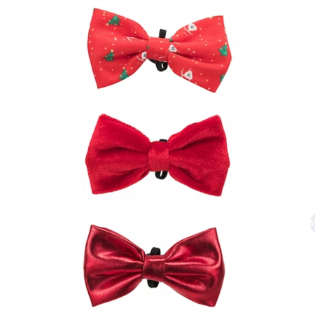 Papion pentru caini, Trixie Xmas, Rosu, 10 cm, 92524 [0]