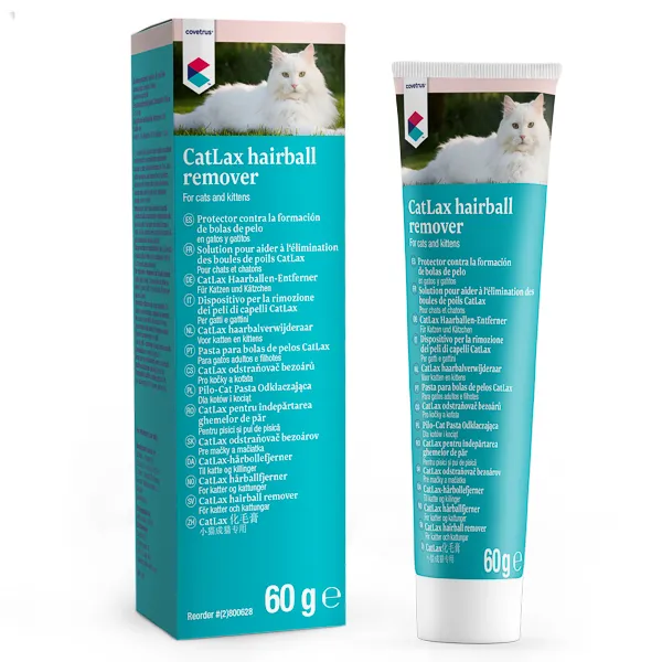 Afectiuni digestive - Supliment cu malt pentru pisici CatLax Hairball NutriCareVet 60 gr