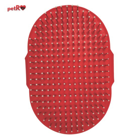 Cosmetica & produse de igiena - Perie de mana pentru caini Petro 13 x 8,5 x 1,7 cm