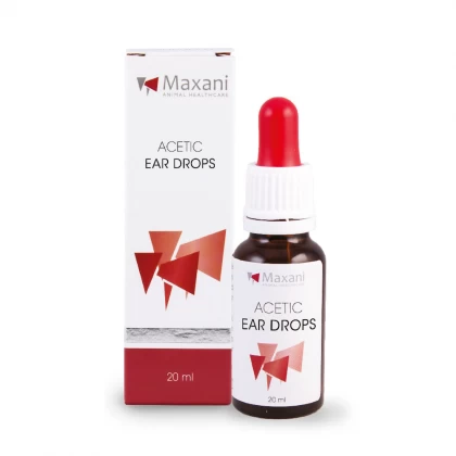 Ingrijire pisici - Picaturi acetice pentru curatarea urechilor Maxani 20 ml