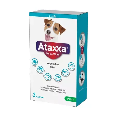Farmacie - Pipeta antiparazitara pentru caini 4-10 kg Ataxxa ( 1 pipeta )