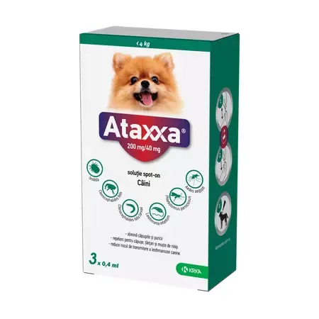 Farmacie - Pipeta antiparazitara pentru caini >4 kg Ataxxa ( 1 pipeta )