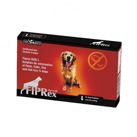 Farmacie - Pipeta antiparazitara pentru caini Fiprex 75 L ( 20 - 40 kg ) x 3 pipete