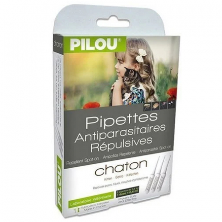 Antiparazitare - Pipete antiparazitara Pilou pentru pisici Junior 3 x 1 ml