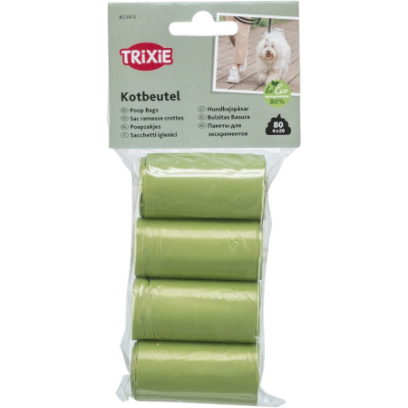 Caini - Pungi igienice Trixie Be Eco 4 role / 20 buc
