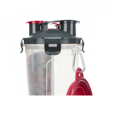 Recipient de apa / hrana din plastic 2 x 0,5 L / 11 x 23 cm [2]