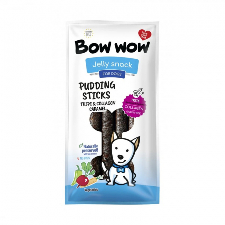 Recompense caini - Recompense pentru caini Bow Wow Snack cu vita, colagen & legume 6 buc / folie